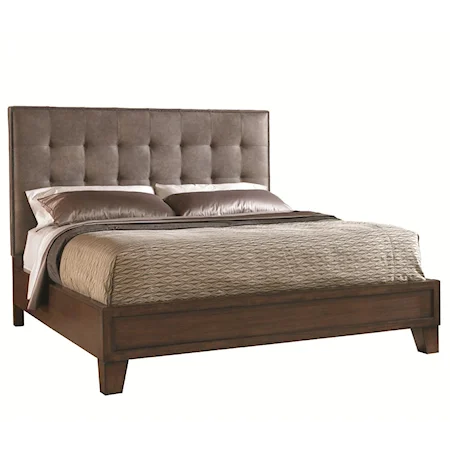 King Donovan Upholstered Headboard Bed